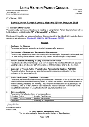 210113 LMPC January Agenda - Parish Council Meeting (dragged).pdf